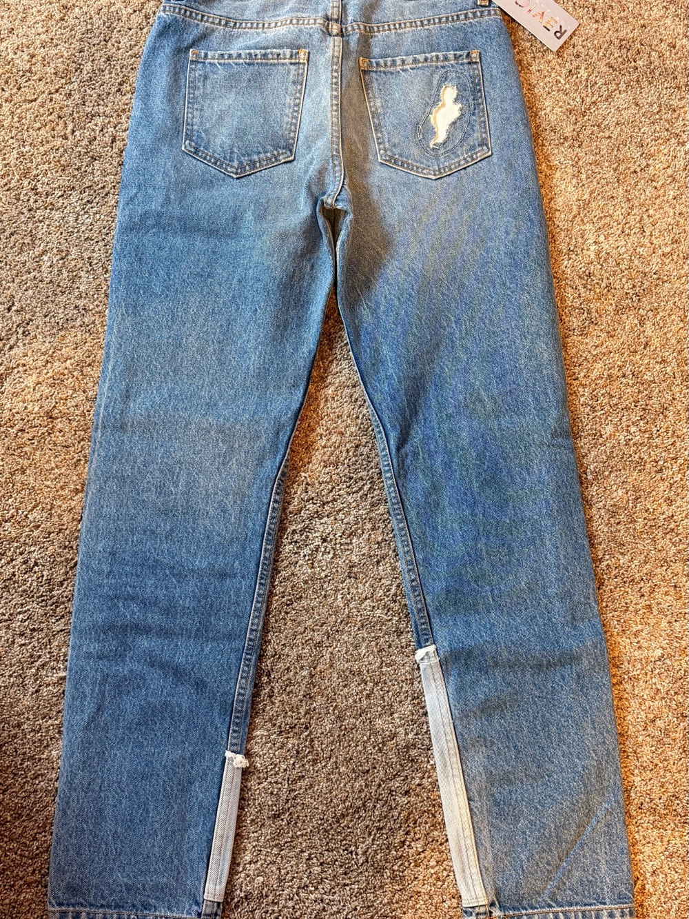 REVICE Denim The GraduateOut West 29 Patchwork Blue Jeans - NWT - Picture 7 of 8